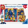 Spil & Puslespil-BrandmanSam2 Ravensburger Puslespil Brandmand Sam Til Undsætning! 3x49 Brikker