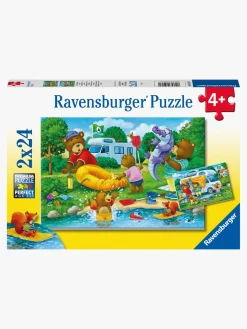 Spil & Puslespil-Ravensburger Puslespil Camping 2x24 Brikker