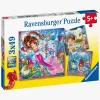 Spil & Puslespil-Ravensburger Puslespil Charmerende Havfruer 3x49 Brikker
