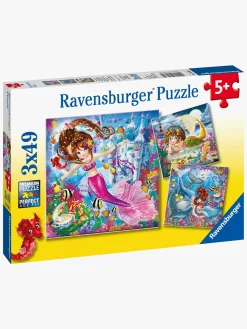 Spil & Puslespil-Ravensburger Puslespil Charmerende Havfruer 3x49 Brikker