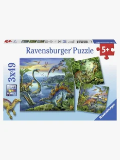 Spil & Puslespil-Ravensburger Puslespil Dinosaurer 3x49 Brikker