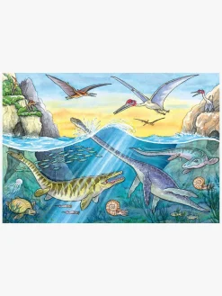 Spil & Puslespil-Ravensburger Puslespil Dinosaurusser på Land & i Vand 2x24 Brikker