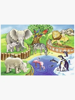 Spil & Puslespil-Ravensburger Puslespil Dyr i Zoo 2x12 Brikker