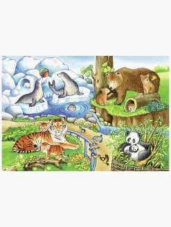 Spil & Puslespil-Ravensburger Puslespil Dyr i Zoo 2x12 Brikker