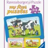 Spil & Puslespil-Ravensburger Puslespil Dyrevenner 3x6 Brikker