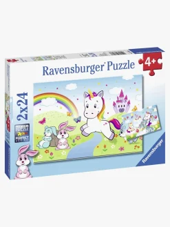 Spil & Puslespil-Ravensburger Puslespil Enhjørning 2x24 Brikker