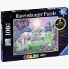 Spil & Puslespil-Ravensburger Puslespil Enhjørninger I Måneskinnet 100 Brikker