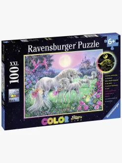 Spil & Puslespil-Ravensburger Puslespil Enhjørninger I Måneskinnet 100 Brikker