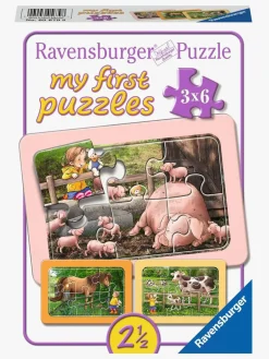 Spil & Puslespil-Ravensburger Puslespil Exploring The Farm 3x6 Brikker