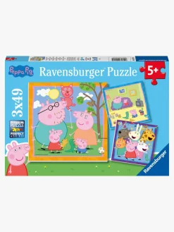 Spil & Puslespil-Ravensburger Puslespil, Gurli Gris 3x49 Brikker