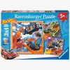 Spil & Puslespil-Ravensburger Puslespil Hot Wheels 3x49 Brikker