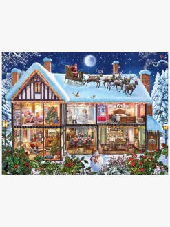 Spil & Puslespil-Ravensburger Puslespil Jul Hjemme, 100 Brikker