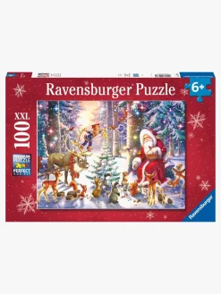 Spil & Puslespil-Ravensburger Puslespil Jul i Skoven, 100 Brikker