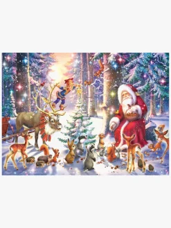 Spil & Puslespil-Ravensburger Puslespil Jul i Skoven, 100 Brikker