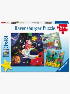Spil & Puslespil-Ravensburger Puslespil Kids in Science 3x49 Brikker