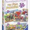 Spil & Puslespil-Ravensburger Puslespil Køretøjer 2, 4, 6 & 8 Brikker