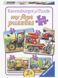 Spil & Puslespil-Ravensburger Puslespil Køretøjer 2, 4, 6 & 8 Brikker