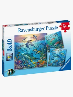 Spil & Puslespil-Ravensburger Puslespil Liv i Havet 3x49 Brikker