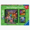 Spil & Puslespil-Ravensburger Puslespil Minecraft Biomes 3x49 Brikker