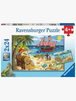 Spil & Puslespil-Ravensburger Puslespil Pirates and Mermaids 2x24 Brikker