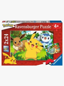 Spil & Puslespil-Ravensburger Puslespil Pokémon 2x24 Brikker