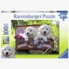 Spil & Puslespil-Ravensburger Puslespil Rejsende Hundehvalpe 100 Brikker