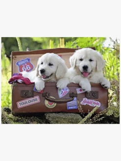 Spil & Puslespil-Ravensburger Puslespil Rejsende Hundehvalpe 100 Brikker