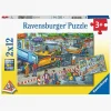 Spil & Puslespil-Ravensburger Puslespil Road Construction Site 2x12 Brikker