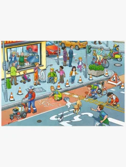Spil & Puslespil-Ravensburger Puslespil Road Construction Site 2x12 Brikker
