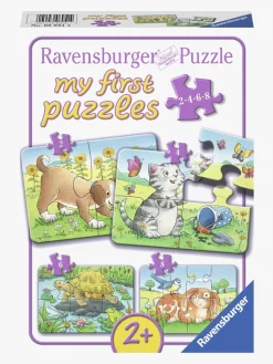 Spil & Puslespil-Ravensburger Puslespil Søde Dyr 2, 4, 6 & 8 Brikker