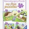 Spil & Puslespil-Ravensburger Puslespil Skovdyr 2, 4, 6 & 8 Brikker