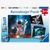 Spil & Puslespil-Ravensburger Puslespil Space Adventure 3x49 Brikker