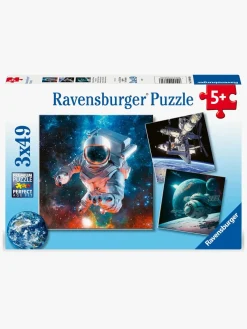 Spil & Puslespil-Ravensburger Puslespil Space Adventure 3x49 Brikker