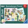 Spil & Puslespil-Ravensburger Puslespil Super Charlie 3-i-1