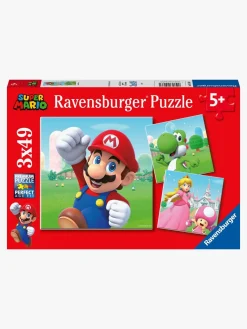 Spil & Puslespil-Ravensburger Puslespil Super Mario, 3X49 Brikker