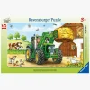 Spil & Puslespil-Ravensburger Puslespil Traktor På Bondegården 15 Brikker