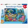 Spil & Puslespil-Ravensburger Puslespil Under Water 3x49 Brikker