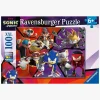 Spil & Puslespil-Ravensburger Sonic Prime Puslespil 100 Brikker
