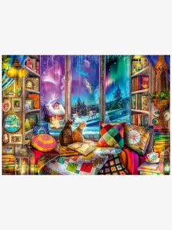 Spil & Puslespil-Ravensburger The Winter Reading Nook Puslespil 1000 Brikker