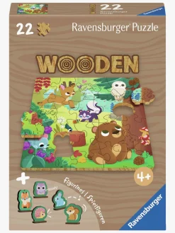 Spil & Puslespil-Ravensburger Træpuslespil Skovdyr 22 Brikker
