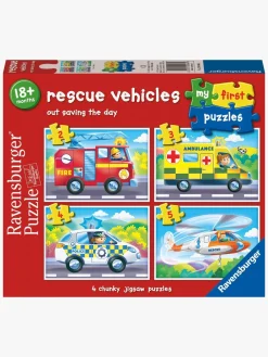 Spil & Puslespil-Ravensburger Udrykningskøretøjer Puslespil 4-i-1