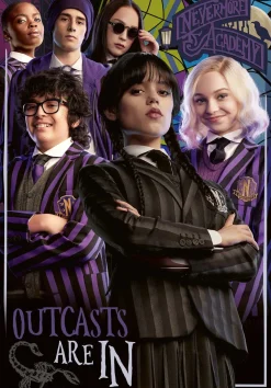 Spil & Puslespil-Ravensburger Wednesday: Outcasts are in Puslespil 300 Brikker