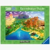 Spil & Puslespil-Ravensburger World of Minecraft Puslespil 500 Brikker