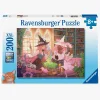 Spil & Puslespil-Ravensburger XXL Puslespil Enchanting Library 200 Brikker