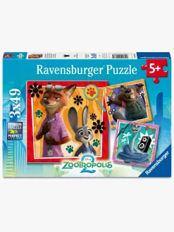 Spil & Puslespil-Ravensburger Zootopia 2 Puslespil 3-i-1