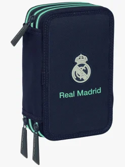 Kreativt Legetøj-RealMadrid Real Madrid  Fyldt Penalhus med 3 Rum 37 Dele, 2ª Equipment 25/26