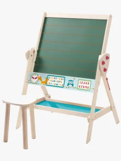 Lærerig Leg-Roba Easel 3-i-1 Tavle med Hylde & Skammel