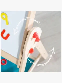 Lærerig Leg-Roba Easel 3-i-1 Tavle med Hylde & Skammel