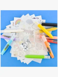 Kreativt Legetøj-Robetoy 3D DIY Klistermærkesæt Penne 10 Stk.