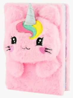 Kreativt Legetøj-Robetoy Notesbog Fluffy Caticorn A5 Lyserød